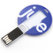 128GB UDP Kartu Kredit USB Sticks 2.0 Mini Bentuk Bulat CMYK Cetak Logo
