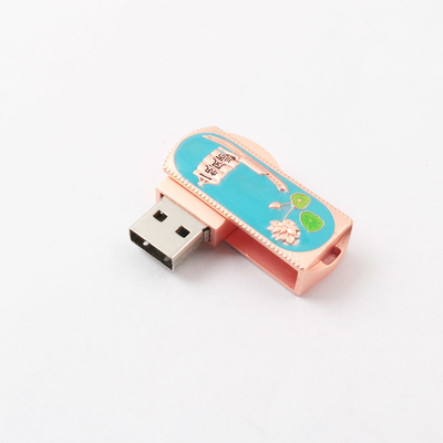 Ukiran Bunga 3.0 2.0 Putar USB Flash Drive Cetakan 360 Derajat