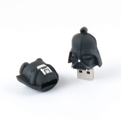 Kartun Berbentuk Star Wars USB Flash Drive 3D 2.0 3.0 512GB 1TB 2TB PVC Buka Cetakan