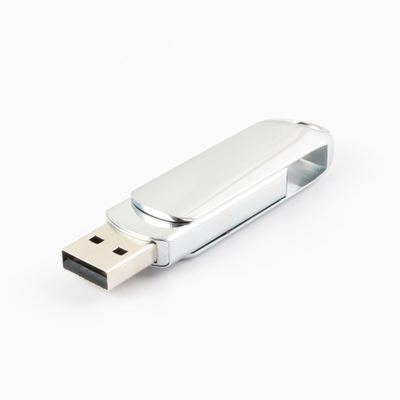 Shiny Metal Usb Flash Drive Twist Berbentuk 16GB 32GB 64GB 128GB 100mbs Usb 3.0