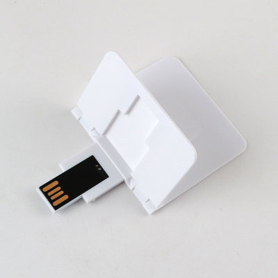 Kartu Kredit Plastik ABS USB Sticks 2.0 128GB 64GB Kedua Sisi Cetak CMYK