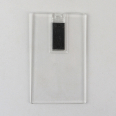 Bahan Plastik Transparan Kartu Kredit USB Sticks 2.0 128GB 64GB 15MB/Detik