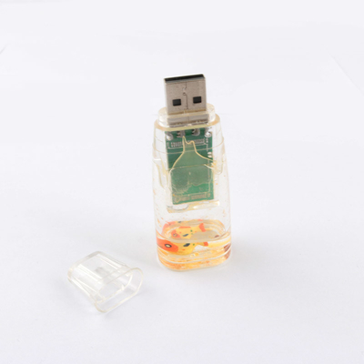 Plastik Cairan USB Flash Drive Sisi Kita Plastik Dalam Bebek Bisa Disesuaikan