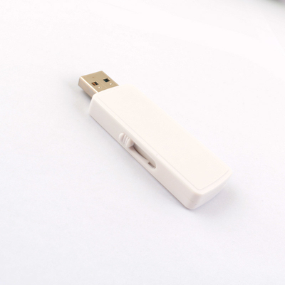 Memori USB plastik hitam/putih daur ulang Ukuran Memori Khusus 1G-1TB Operating Temp 0.C-60.C