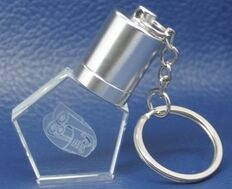 Berbentuk Botol Kristal Usb Flash Drive 3.0 Kecepatan Transfer Cepat Desain Tahan Lama Kristal Dapat Ukiran Logo