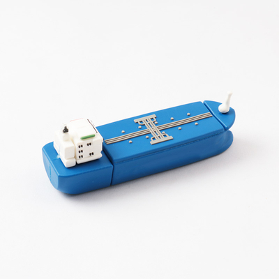 USB Flash Drives Berbentuk Perahu PVC yang Disesuaikan 2.0 Dan 3.0 256GB 512GB 1TB