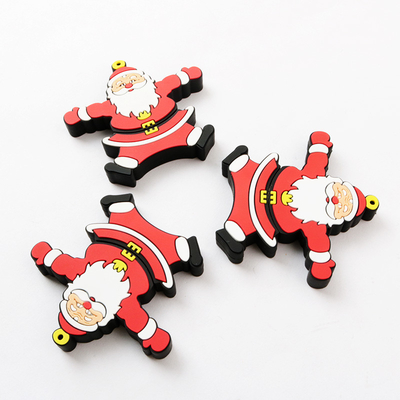 Santa Claus PVC Open Mould USB Flash Drive 3.0 Untuk Hadiah Natal