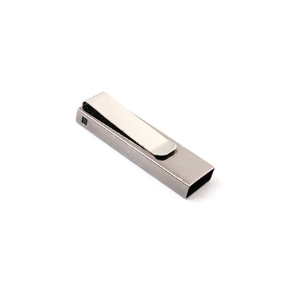 Bentuk Klip Drive USB Logam Cetak Laser LOGO UDP chip yang disesuaikan