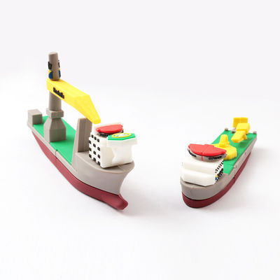 3D Copy Real PVC USB Drive Sailing Ship Bentuk Disesuaikan