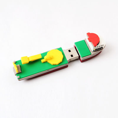 3D Copy Real PVC USB Drive Sailing Ship Bentuk Disesuaikan