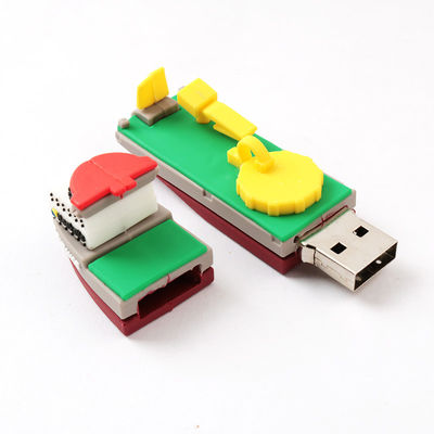 3D Copy Real PVC USB Drive Sailing Ship Bentuk Disesuaikan
