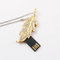 Chip Tersembunyi Di Dalam Daun USB Flash Drive Perhiasan Gaya Kecepatan Cepat