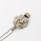 Gaya Perhiasan Bunga USB Flash Drive 2.0 Dengan Chip Tersembunyi Di Dalam