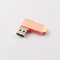 Rose Gold Metal Color 360 Derajat Twist USB Drive Mengunggah Data Gratis