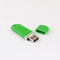 CMYK Logo Fast Speed ​​Plastic USB Stick Dibuat Dengan / Tanpa Badan Minyak Karet
