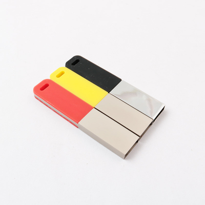 Silver Shiny USB Pen Drive 2.0 64GB 128GB 20MB/S Custom Logo Dan Kotak