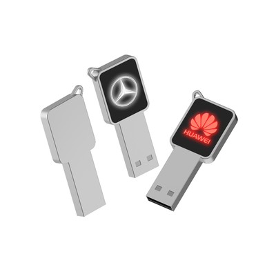 High Speed USB Flash Drive Dengan Metal / Plastik Body LED Light Shine Saat Bekerja