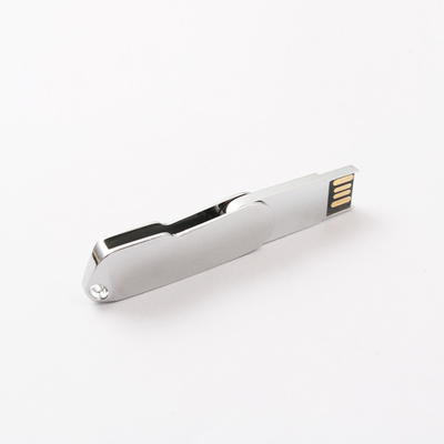 Twist Metal USB 2.0 Flash Drive Dengan Keychain, 32GB 64GB 128GB Cepat UDP Chip