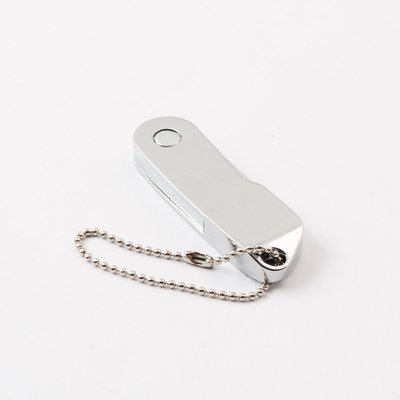 Twist Metal USB 2.0 Flash Drive Dengan Keychain, 32GB 64GB 128GB Cepat UDP Chip
