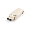 Metal Matt Silver Color 360 Degree Twist USB Drive Mengunggah Data Gratis