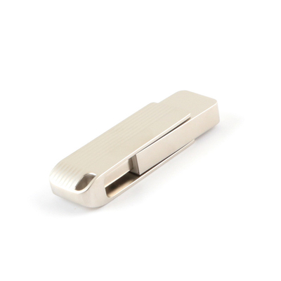 Fleksibel Twist 3.0 2.0 Usb Flash Drive, 128GB 256GB Matt Metal Swivel Usb 100MBS