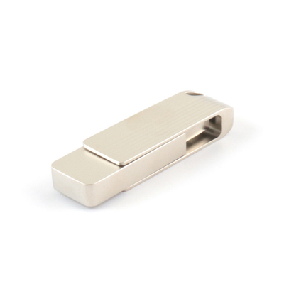 Fleksibel Twist 3.0 2.0 Usb Flash Drive, 128GB 256GB Matt Metal Swivel Usb 100MBS