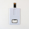 Kartu Kredit Plastik USB Flash Drive Dengan Pembuka Botol Logam USB 2.0 128GB