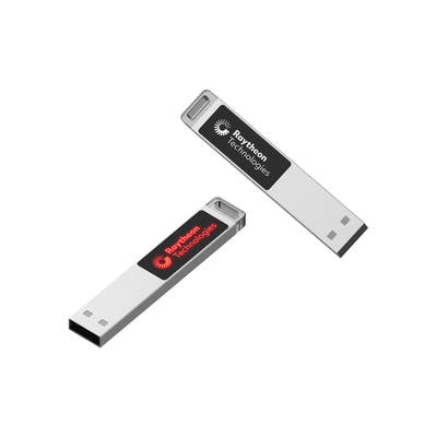 Flash Drive Metal Plastik yang Disesuaikan dengan Upload Logo untuk Penyimpanan Data