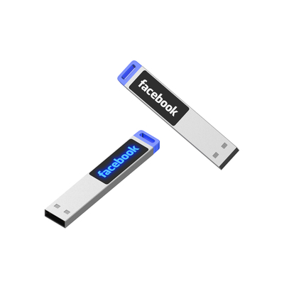 Flash Drive Metal Plastik yang Disesuaikan dengan Upload Logo untuk Penyimpanan Data