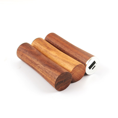 Li Ion 18650 Baterai Portable Power Bank Walnut Bahan Kayu