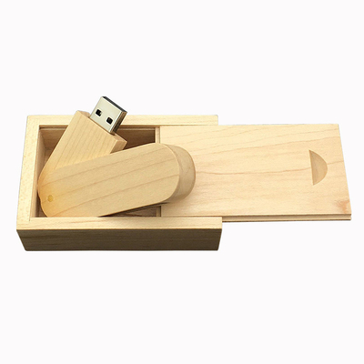 Eco Friendly Wooden USB Flash Drive Fungsi Kayu Bambu dengan 10 20MB/S Kecepatan Membaca