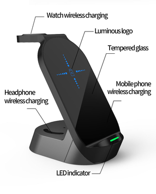 Perangkat Qi-enabled Multifunction Wireless Charger dengan jarak transmisi 10mm