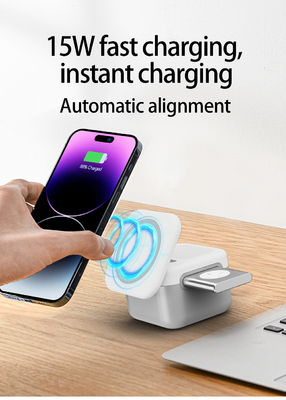 Nama Multifunction Wireless Charger - Blue LED Light ≤6mm Jarak Transmisi