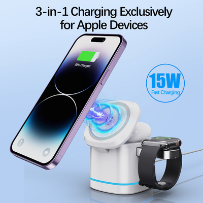 Multifunction Wireless Charger Fast Charge Wireless Charging Pad Qi Standar