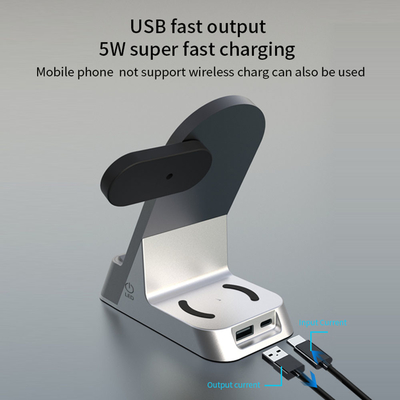 Multifunction Wireless Charger dengan Input 5V/2A Nama ≤6mm Jarak Transmisi