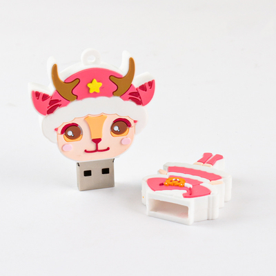 Desain oval USB flash drive pribadi dengan data pra-muat Ya