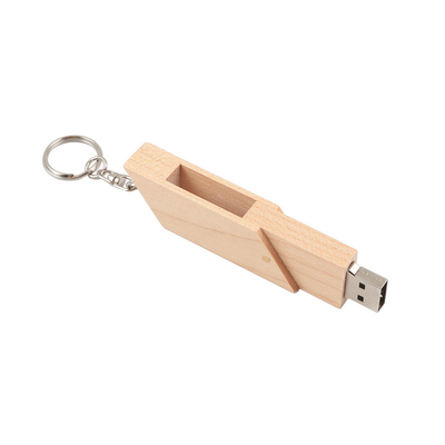 Alat pendingin USB Kayu persegi panjang Kayu Bambu / Kayu Maple Dukungan OEM 0 °C hingga 60 °C