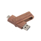 USB A dan Tipe c USB Flash Drive Kayu dengan USB2.0/3.0 Tipe Antarmuka untuk Transfer Data Cepat