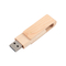 USB A dan Tipe c USB Flash Drive Kayu dengan USB2.0/3.0 Tipe Antarmuka untuk Transfer Data Cepat