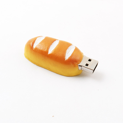 USB 3.0 Bread Custom USB Flash Drive dengan penyimpanan data 10 tahun dan data preload