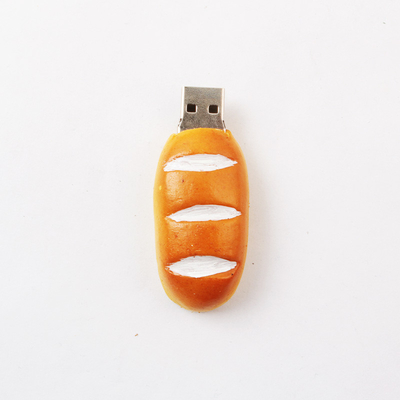 USB 3.0 Bread Custom USB Flash Drive dengan penyimpanan data 10 tahun dan data preload