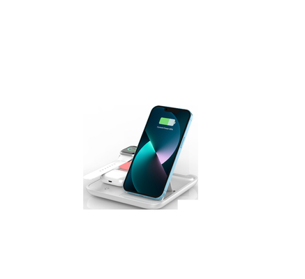 2.5W Fast Wireless Charging Stand untuk Jam Tangan dan 3W untuk Earphone Efisiensi Tinggi