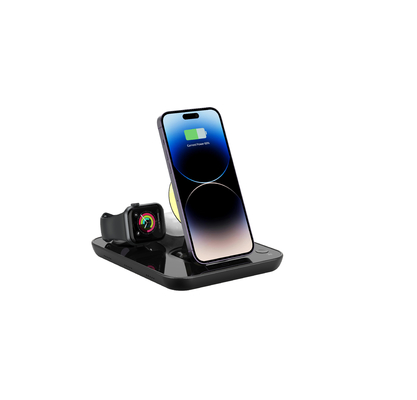 Green Fast Charge Wireless Charging Pad Dibuat dari ABS PC 162*132*27MM Dimensi