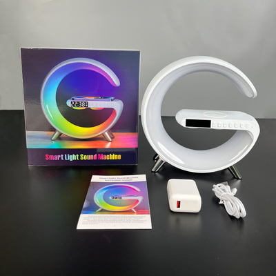 Dengan LED Dengan Jam Dengan Speaker Dengan Bluetooth Wireless Charger Cepat 15W