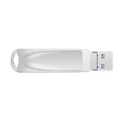 Silver TYPE C usb 3 dalam satu dengan USB 2.0 USB 3.0 dan Konektor Tipe C