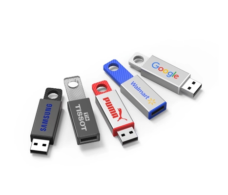 Kecepatan Tinggi USB 3.0 Flash Drive Desain Logam Kecepatan Penulisan 50MBS Konstruksi Lebih Kuat