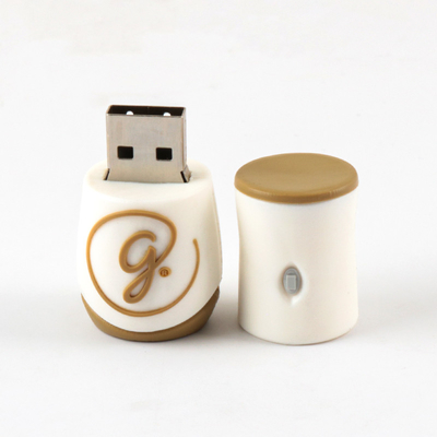 10 Tahun Penyimpanan Data USB Flash Drive Custom dengan Artwork Waktu Cepat dan Silk Screen Printing