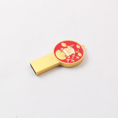 Logo Cetak Shockproof -20°C sampai 85°C Metal USB Flash Drive 8-15MB/s Tulis