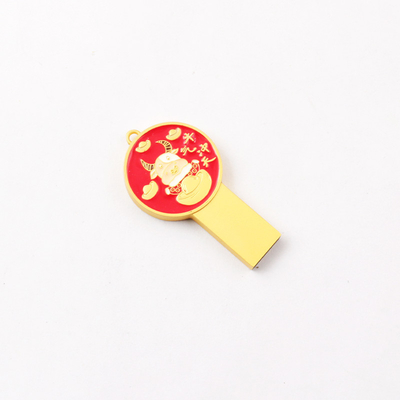 Logo Cetak Shockproof -20°C sampai 85°C Metal USB Flash Drive 8-15MB/s Tulis