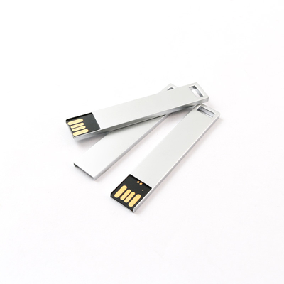 Perak atau Custom Made Metal USB Flash Drive -20°C sampai 85°C Untuk Bisnis Anda